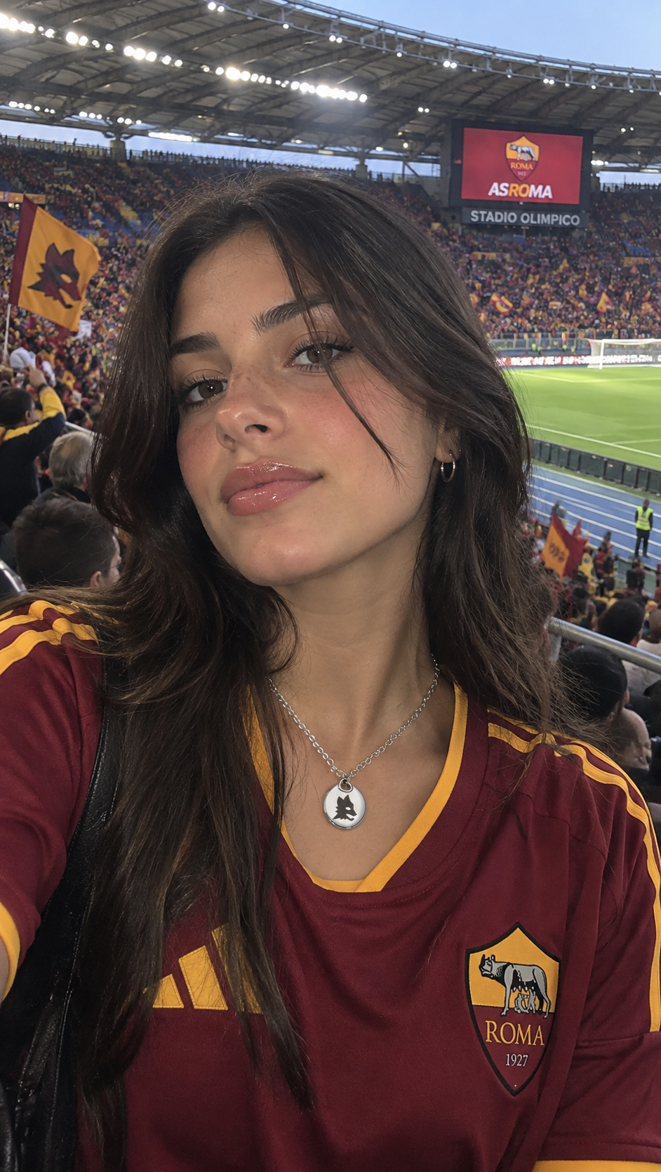 Collana Medaglietta Lupo — MAI SOLA MAI