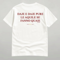 T-shirt bianca Daje e Daje retro