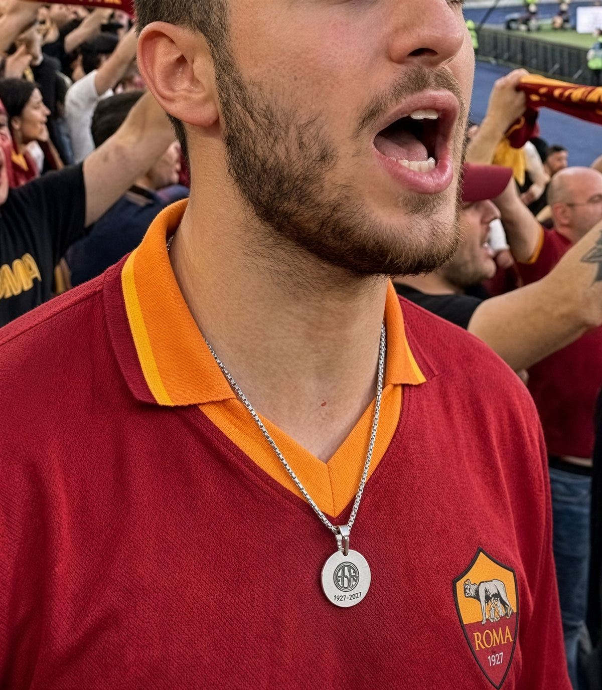 Collana Medaglietta Centenario 1927-2027 — MAI SOLA MAI