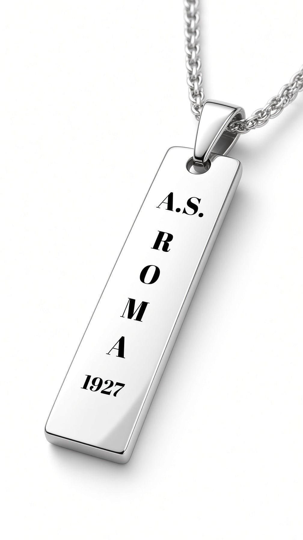 Collana Targhetta 1927 in Acciaio | MAI SOLA MAI
