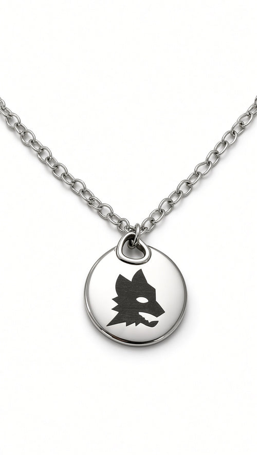 Collana Medaglietta Lupo — MAI SOLA MAI