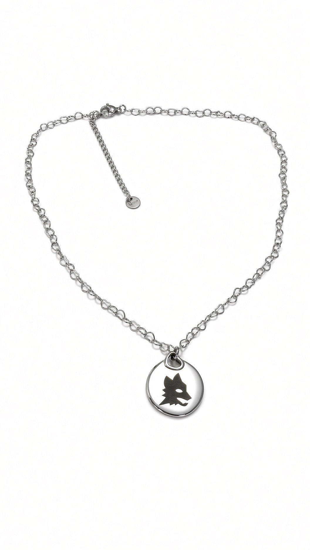 Collana medaglietta lupo catenina regolabile