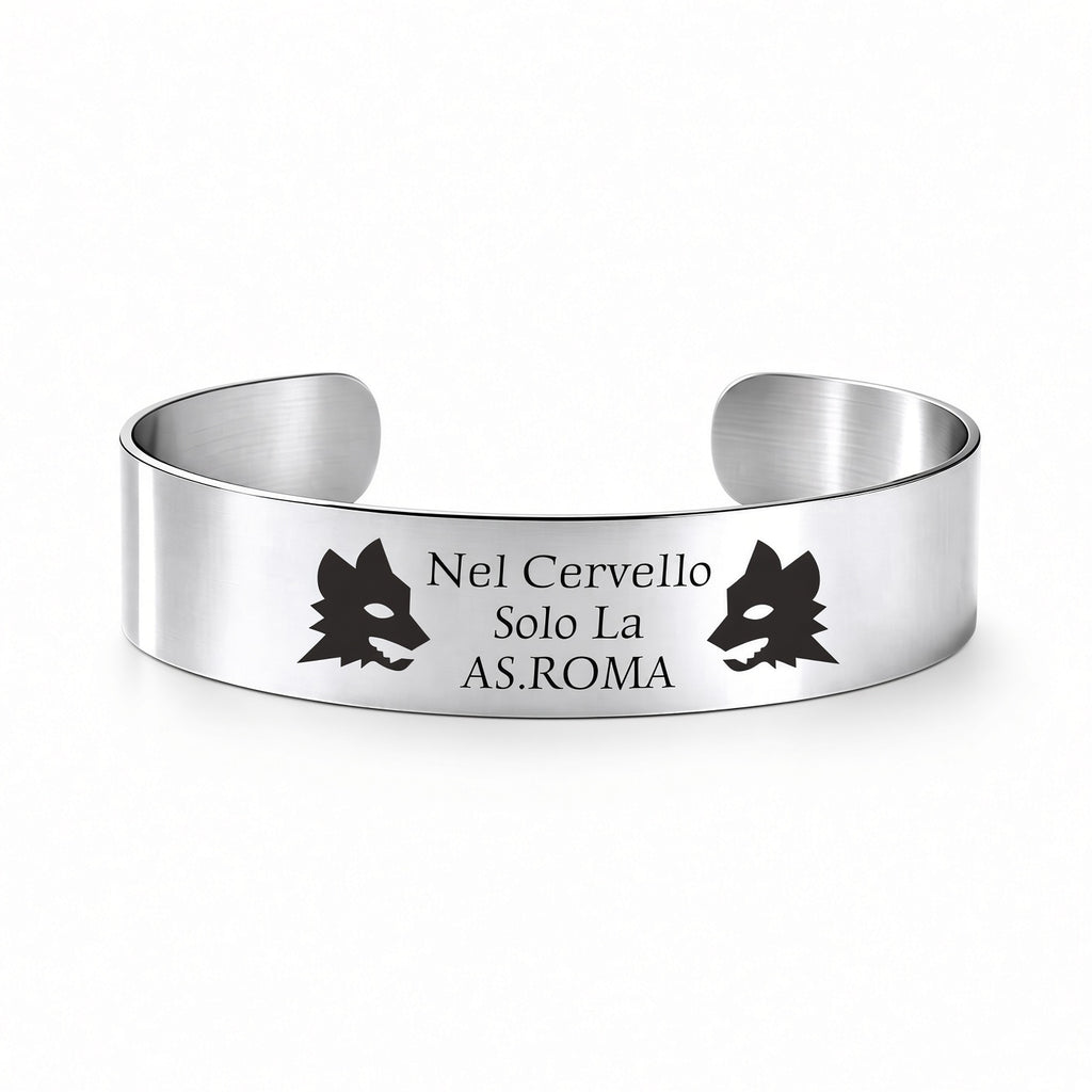Bracciale rigido Nel Cervello Solo la Roma - MAI SOLA MAI