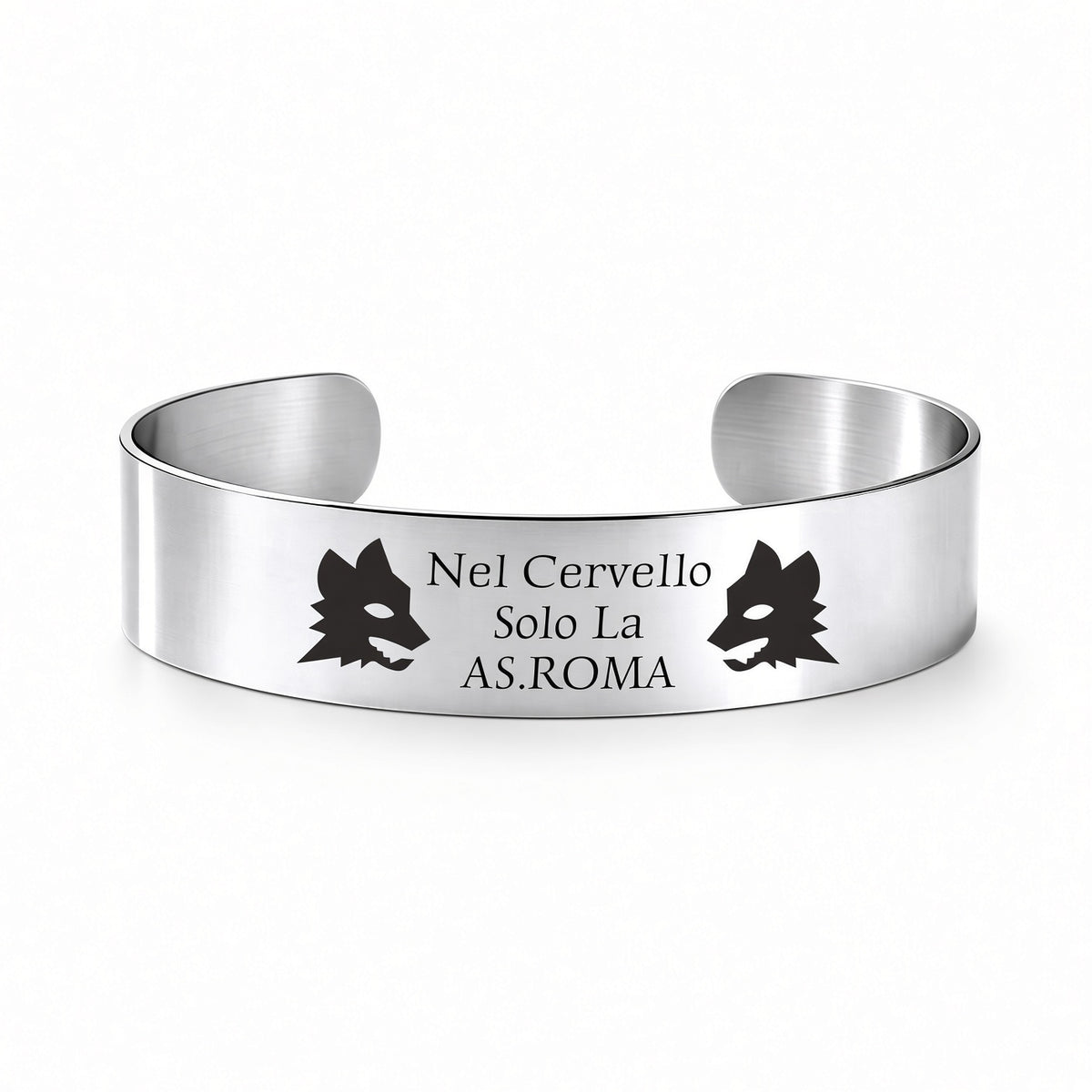 Bracciale rigido Nel Cervello Solo la Roma - MAI SOLA MAI