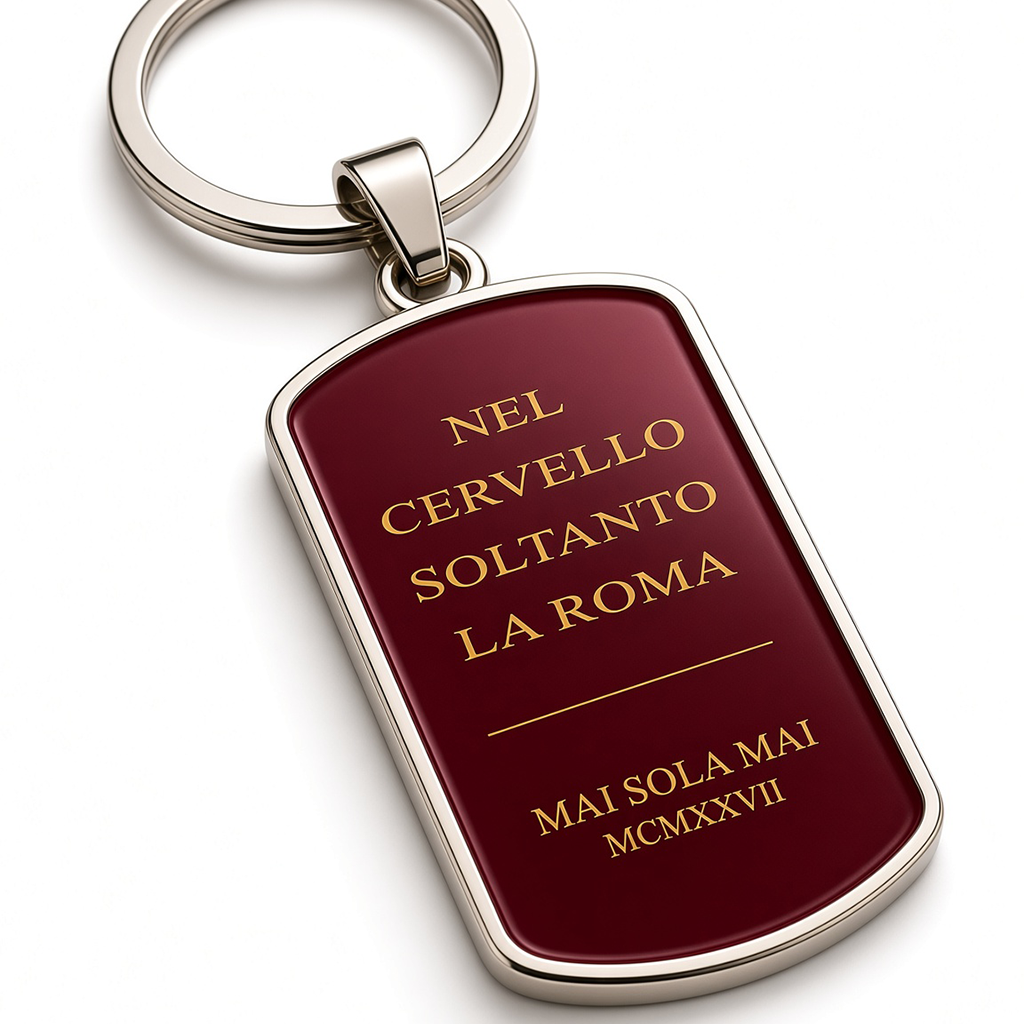 Portachiavi Roma incisione oro